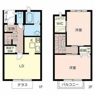 ハーモニーヒルズ伊丹【D000号室】の間取り