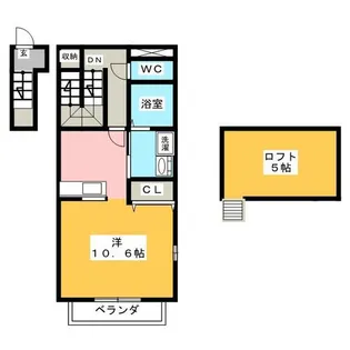 パルフェ【2階】の間取り