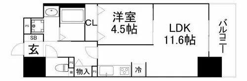 大拓メゾン鶴見【3階】の間取り