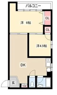 MIYAKO DORI bldg【406号室】の間取り