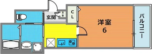 ALEGRIA芦屋西【201号室】の間取り
