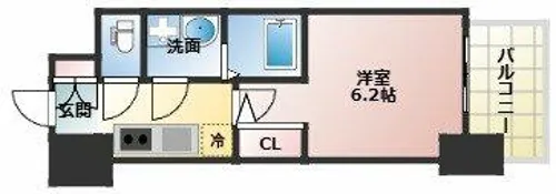 S-RESIDENCE新大阪WEST【12階】の間取り