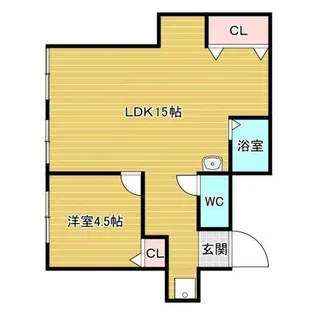 岡町リバクロスレジデンス【1階】の間取り