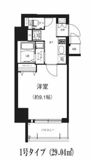MSR梅田EAST【12階】の間取り