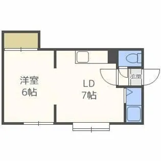ルミエールエイト【201号室】の間取り