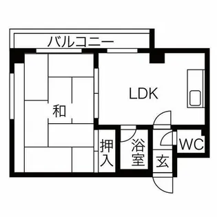 石橋ハイツⅠ【3階】の間取り