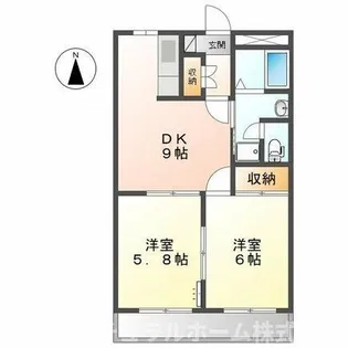 レッドウィング【1階】の間取り