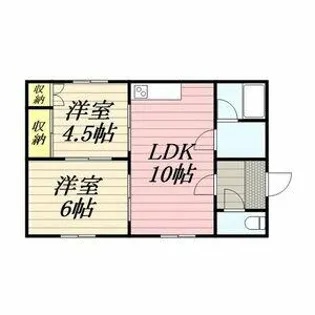 メゾンナオミ【1階】の間取り