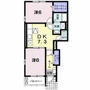 アンジュ CoCo【1階】の間取り