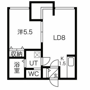 ジェラン小樽1st【1階】の間取り