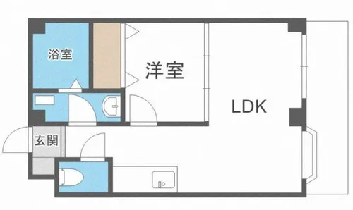 アンジェラス西新Ⅰ【2階】の間取り
