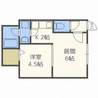 ルピア入船【1階】の間取り