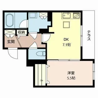 メゾン・ドゥ・シエル【0103号室】の間取り