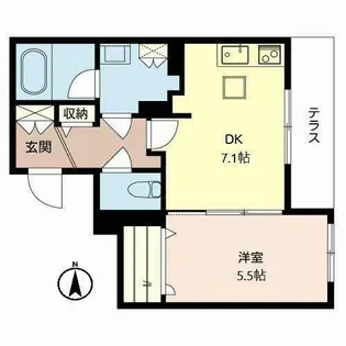 メゾン・ドゥ・シエル【0103号室】の間取り