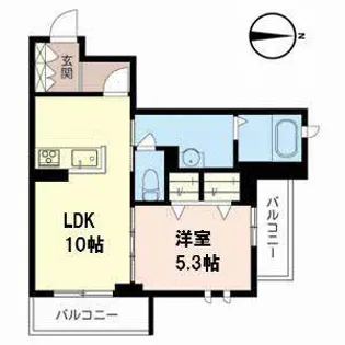 シャーメゾンルミナス【0210号室】の間取り