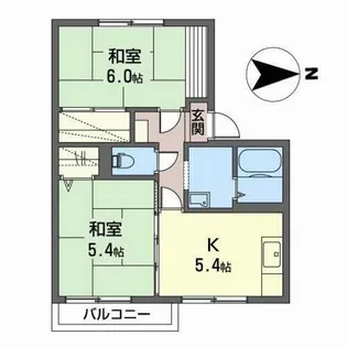 コーポいせみち【0105号室】の間取り