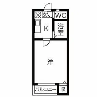 オークヴィラ黒川【1階】の間取り