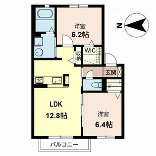 シャーメゾン鈴の宮【0205号室】の間取り