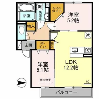 エスポワール【2階】の間取り