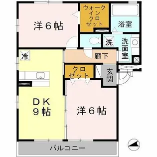 オオセンド東雲【2階】の間取り