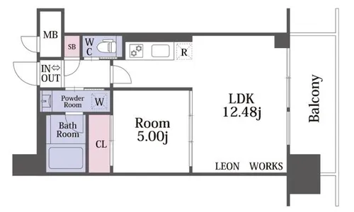 プレジオ弁天町【8階】の間取り