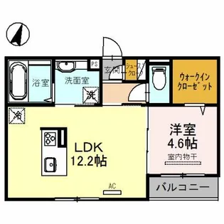 ルナピエーナ A棟【2階】の間取り