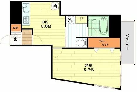 willDo南森町【6階】の間取り