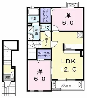 ランボ・イーリス【2階】の間取り