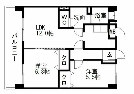 第3よしみビル【4階】の間取り