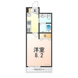 ワンモアハート円町【4階】の間取り