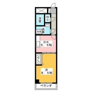 ブランメゾン八龍【7階】の間取り