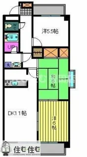 サントルヴィル【701号室】の間取り