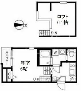 ハーモニーテラス東水切町Ⅱ【2階】の間取り