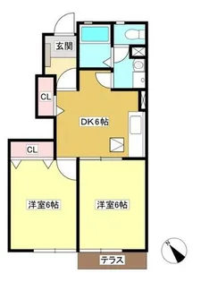 メゾン・あかね【102号室】の間取り