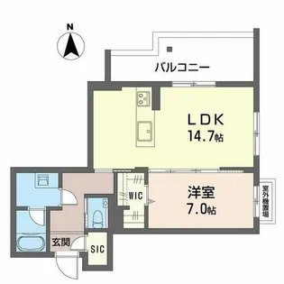 Sha Maison THE ASHIBE【0201号室】の間取り
