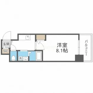 クレアグレイス新森古市【7階】の間取り