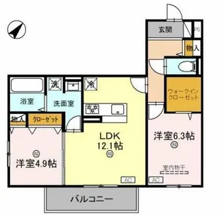 サンパティーク東町【2階】の間取り