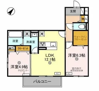 サンパティーク東町【3階】の間取り