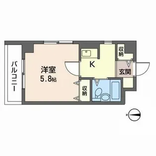 エス・アイウィング【0201号室】の間取り