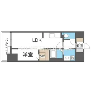 Alivis九条【14階】の間取り