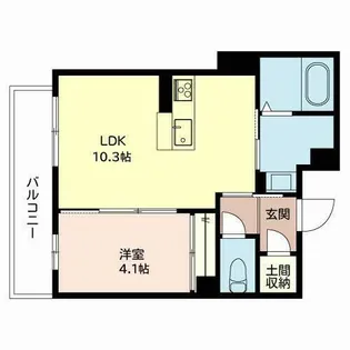 シャーメゾン グラース【0205号室】の間取り