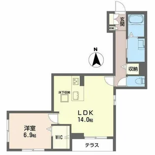 シャーメゾン アプローズM【0101号室】の間取り