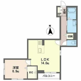 シャーメゾン アプローズM【0201号室】の間取り