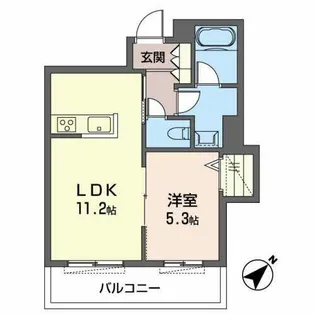 メゾン・ニューいろは【4階】の間取り