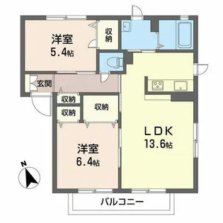 ミルキーウェイ【2階】の間取り