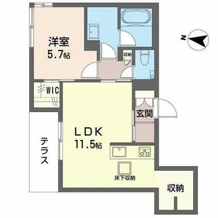 ShaMaison Gardens 旭が丘II【0103号室】の間取り