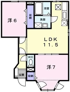 ステーシア寺津 壱番館【1階】の間取り