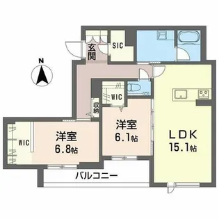 Sha Maison THE ASHIBE【0303号室】の間取り