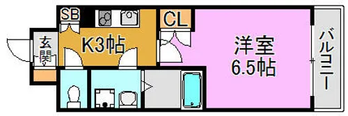 CASSIA高井田North Court【7階】の間取り