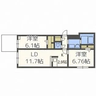 C-SELECTION.STELLAⅡ【5階】の間取り
